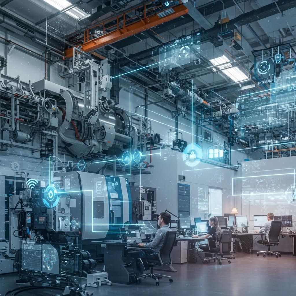 루믹스 산업용 IoT 제조 현장 연결된 기계 디지털 오버레이